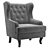 Elegant Wingback Chair: Vray/Corona, Real-World Scale 3D model small image 3