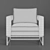 Sunshine Yellow Armchair 3D model small image 6