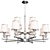 Elegant Aureola Pendant Chandelier 3D model small image 1