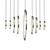 Elegant Voyager 333 Chandelier 3D model small image 1