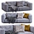 Flexform Grande Sofa: Elegant Comfort 3D model small image 5