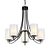 Parsons Studio 25: Sleek Sand Coal Chandelier 3D model small image 1