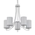 Parsons Studio 25: Sleek Sand Coal Chandelier 3D model small image 2