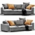 Contemporary Two-Seater Sofa by Molteni & C 3D model small image 1