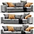 Contemporary Two-Seater Sofa by Molteni & C 3D model small image 2