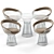 Modern Elegance: Platner Dining Set 3D model small image 3