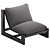 Sleek Sling Occasional Chair - Coco Republic CR Essentials 3D model small image 5