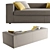 Grey Elegance: Cappellini Cuba Sofa 3D model small image 2