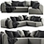 Moroso Heartbreaker Sofa: Elegant Comfort for Your Living Space 3D model small image 1