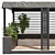 Landscape Furniture: Pergola & Roof Garden 3D model small image 4