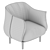  Modern Loft Armchair | Stylish Designer Furniture 3D model small image 3