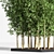 Elegant 6-Part Indoor Plant Stand 3D model small image 2