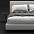 Elegant Minotti Andersen Bed 3D model small image 2
