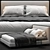 Elegant Minotti Andersen Bed 3D model small image 3