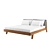 Sleek Scandinavian Design: Mikkel Bed 3D model small image 1