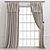  3D Curtain with 886 Pattern 3D model small image 1