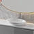 Modern White Bathroom Design 3D model small image 4