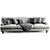 Elegant Tuscany Sofa 3D model small image 3