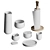 Nordic Ceramic Dish Set 3D model small image 1