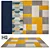 Luxury Azure Rug - 2900mm x 2200mm 3D model small image 1