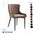 Elegant Velvet Jazz Chair 3D model small image 1