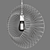 Contemporary Star Wire Pendant Lights 3D model small image 3