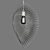 Contemporary Star Wire Pendant Lights 3D model small image 4