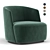 Felix Modern Armchair: Stylish Comfort for Any Space 3D model small image 1