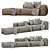 Modular Cosima Sofa: Versatile Design 3D model small image 1