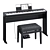 Casio PX-S1000: Stylish and Compact Digital Piano 3D model small image 1