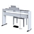Casio PX-S1000: Stylish and Compact Digital Piano 3D model small image 12