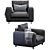 Reversi Armchair: Sleek and Stylish 3D model small image 4