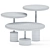 Minimalist Steel Coffee Tables 3D model small image 2