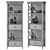 Tyler Creek Narrow Shelving Unit 3D model small image 2