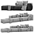 COSIMA Modular Sofa Set by Bolia 3D model small image 1