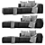 COSIMA Modular Sofa Set by Bolia 3D model small image 3