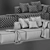 COSIMA Modular Sofa Set by Bolia 3D model small image 6