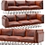 Grazia & Co Millipede Sofa: Australian Crafted Steel Frame 3D model small image 1