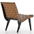 Modern Knoll Risom Lounge Chair 3D model small image 6