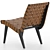 Modern Knoll Risom Lounge Chair 3D model small image 12