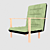 Sleek Modern Office Chair 3D model small image 2