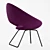 Modern Shark Lounge Chair: Comfortable and Stylish 3D model small image 5