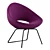 Modern Shark Lounge Chair: Comfortable and Stylish 3D model small image 7