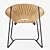 Mexican Midcentury Cali Lounge Chair 3D model small image 4