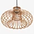 Boho Rattan Pendant Light 3D model small image 3