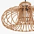 Boho Rattan Pendant Light 3D model small image 5