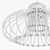 Boho Rattan Pendant Light 3D model small image 6