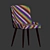 Elegant K333 Dining Chair 3D model small image 4