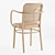 Natural Beechwood Armchair: Timeless Elegance 3D model small image 4