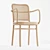 Natural Beechwood Armchair: Timeless Elegance 3D model small image 5